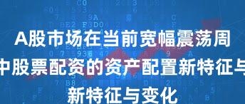 A股市场在当前宽幅震荡周期里中股票配资的资产配置新特征与变化